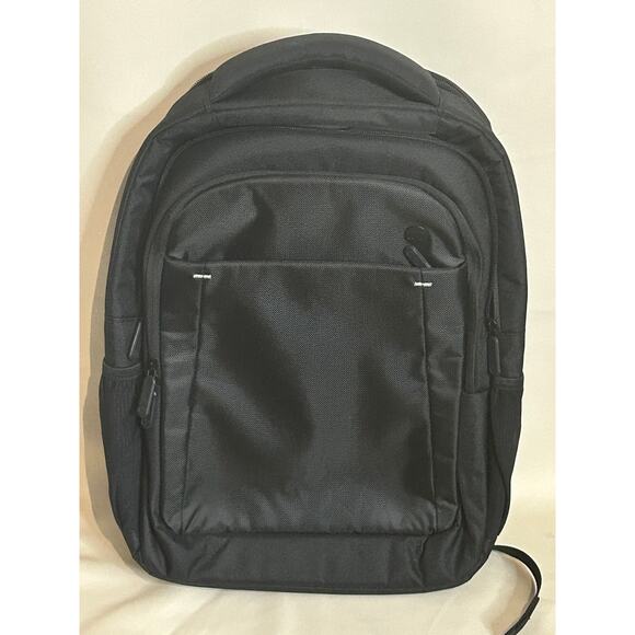 HP Business Backpack Black Laptop Bag Multiple Compartments Padded Work Travel - Picture 1 of 8